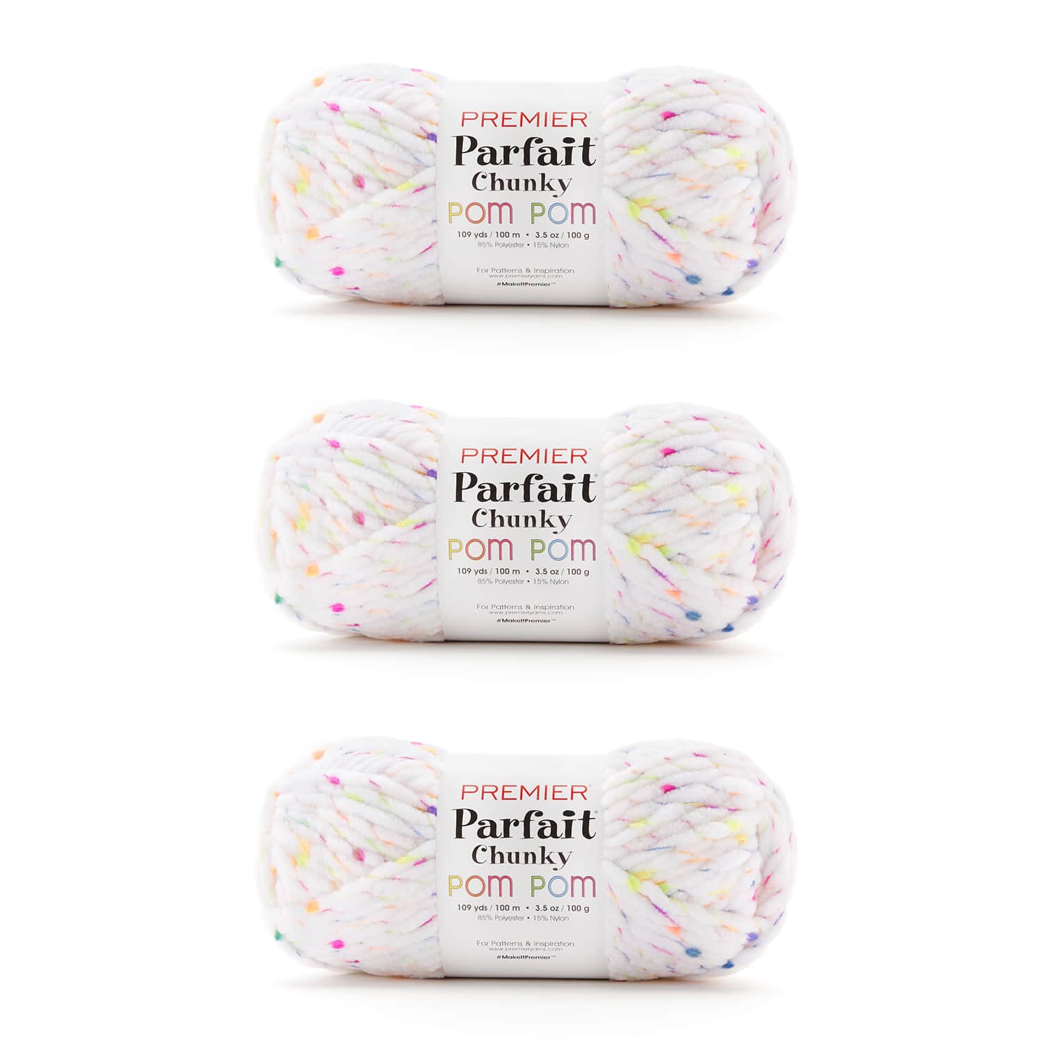 Parfait Chunky Pom Pom Bag of 3 - Image 5