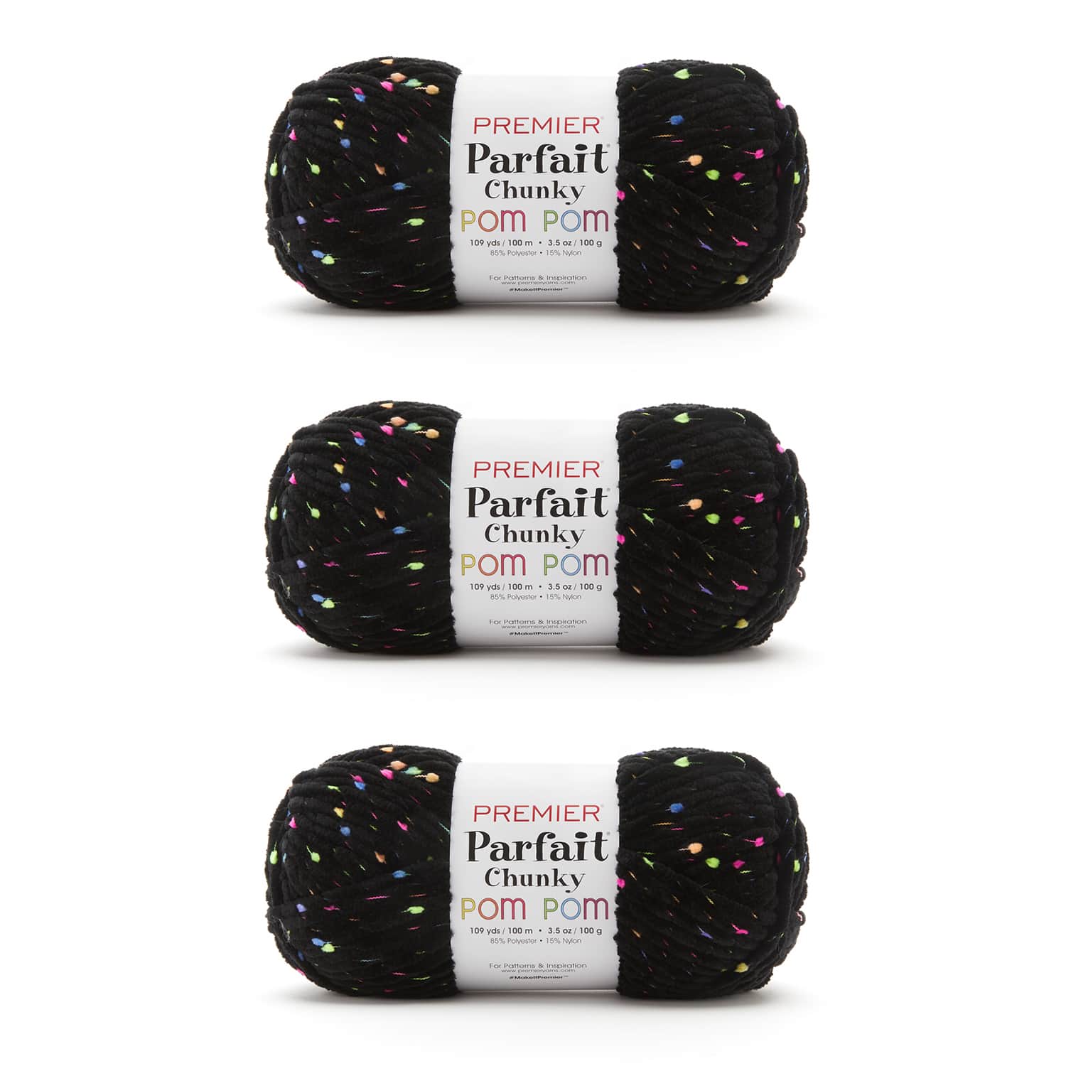 Parfait Chunky Pom Pom Bag of 3 - Image 6