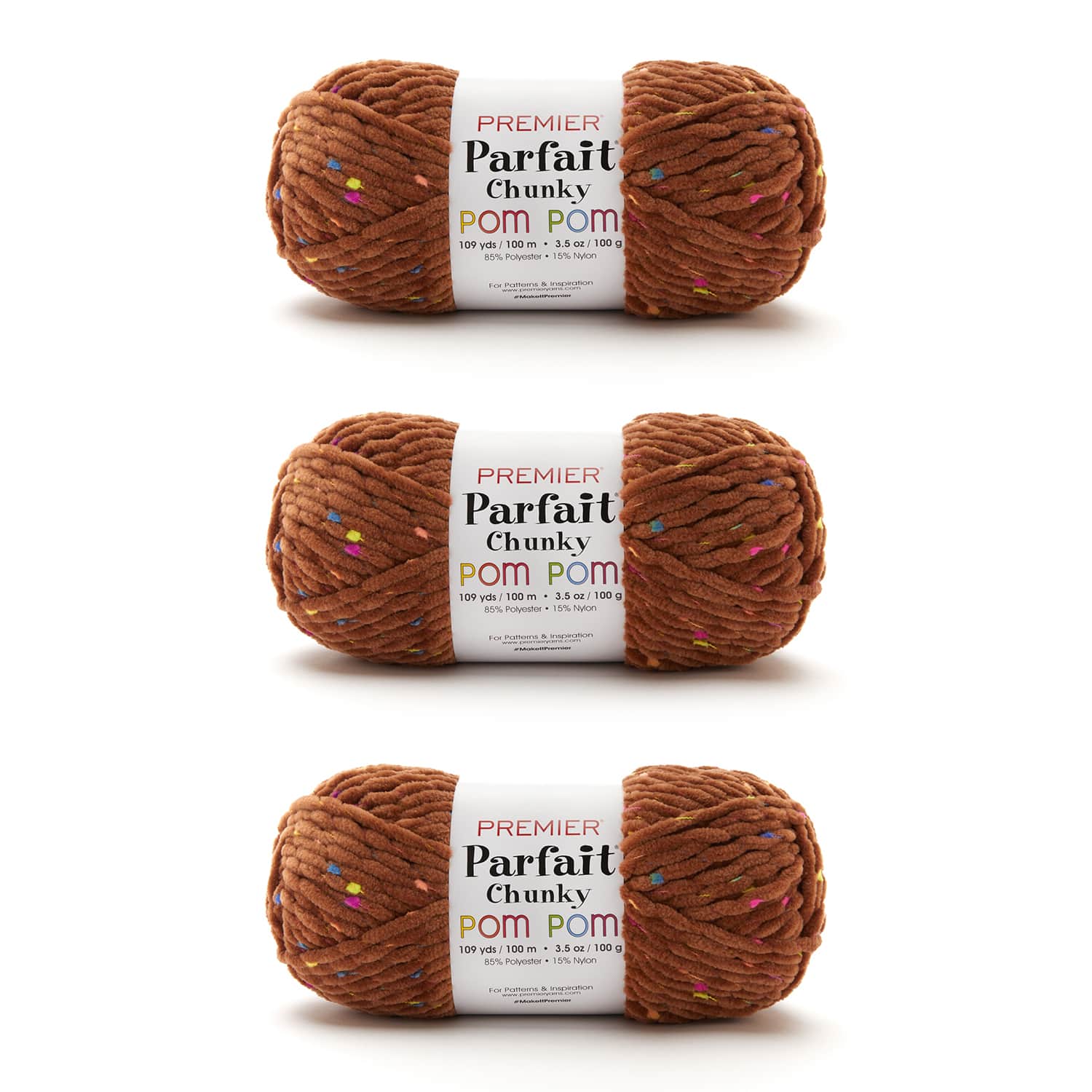 Parfait Chunky Pom Pom Bag of 3 - Image 4